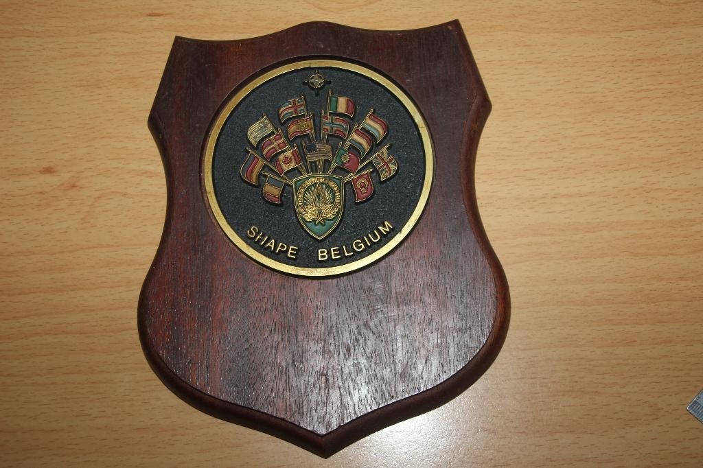 ABL Crest " SHAPE BELGIUM", Collections, Objets militaires | Général, Envoi, Armée de terre, Emblème ou Badge
