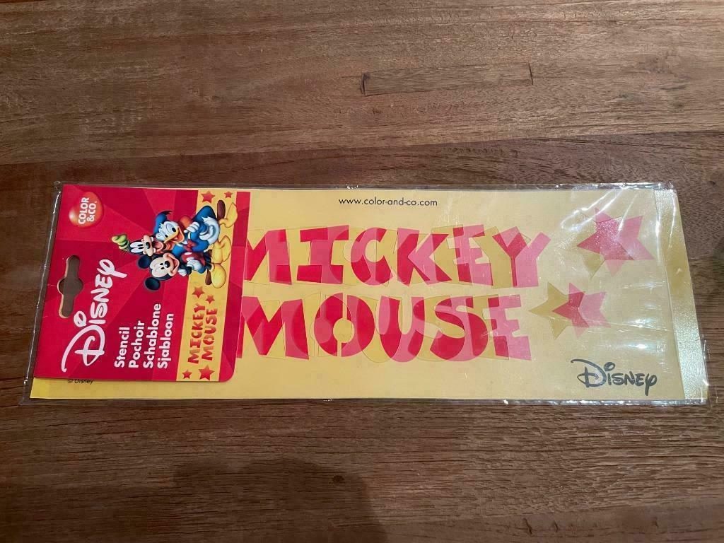 Sjabloon Mickey Mouse, Ophalen of Verzenden, Mickey Mouse, Nieuw, Plaatje of Poster