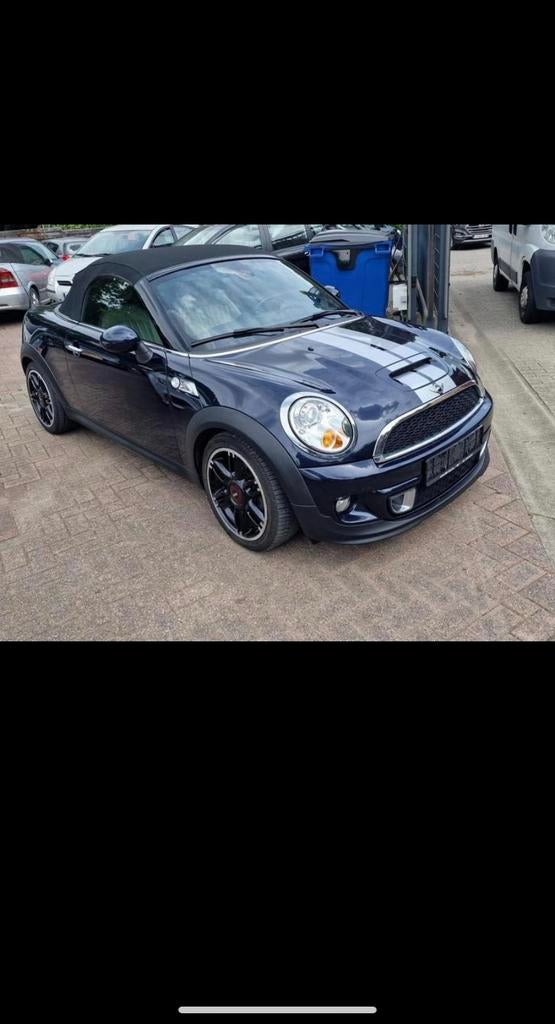 Mini Cooper cabriolet 2.0d/105kW /12 garantie 12 maanden, Auto's, Euro 5, Zwart, Cabriolet, Blauw