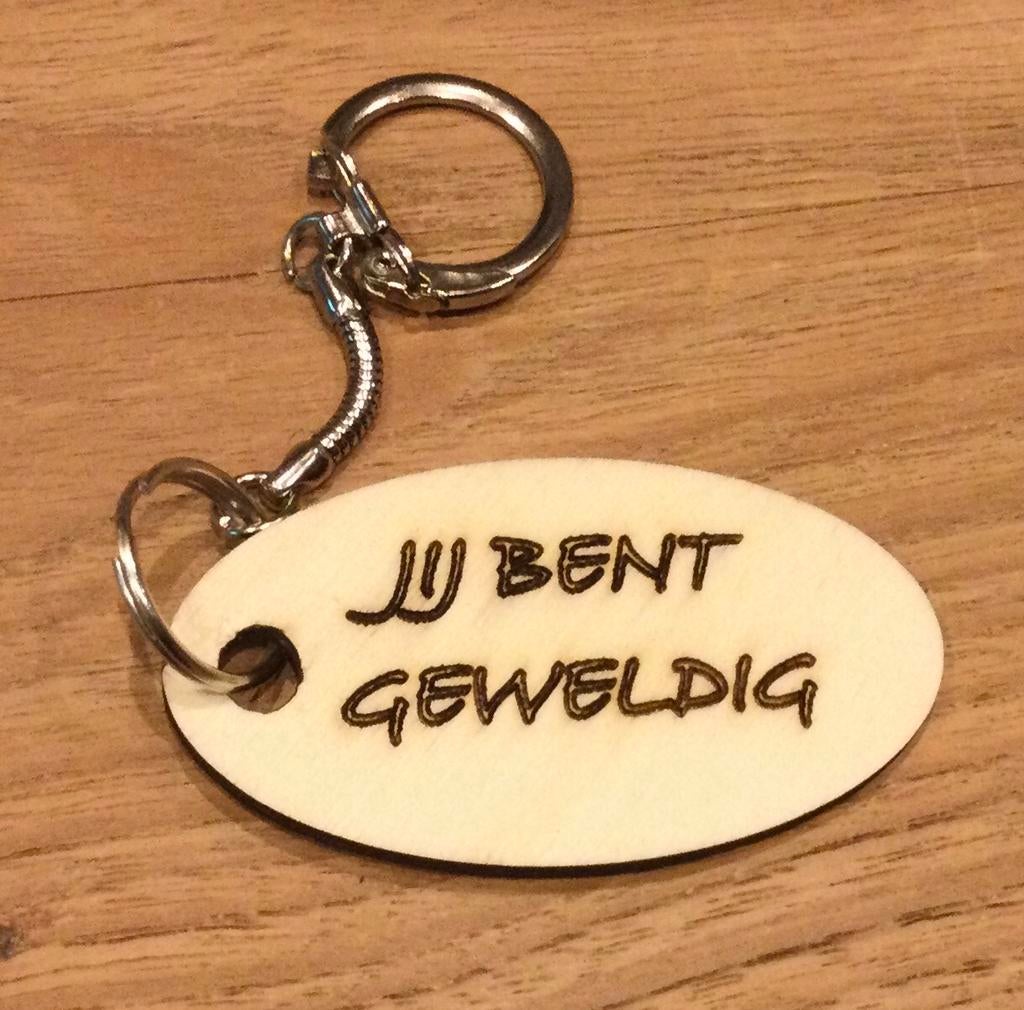 Sleutelhanger complimentendag, Ophalen of Verzenden, Nieuw