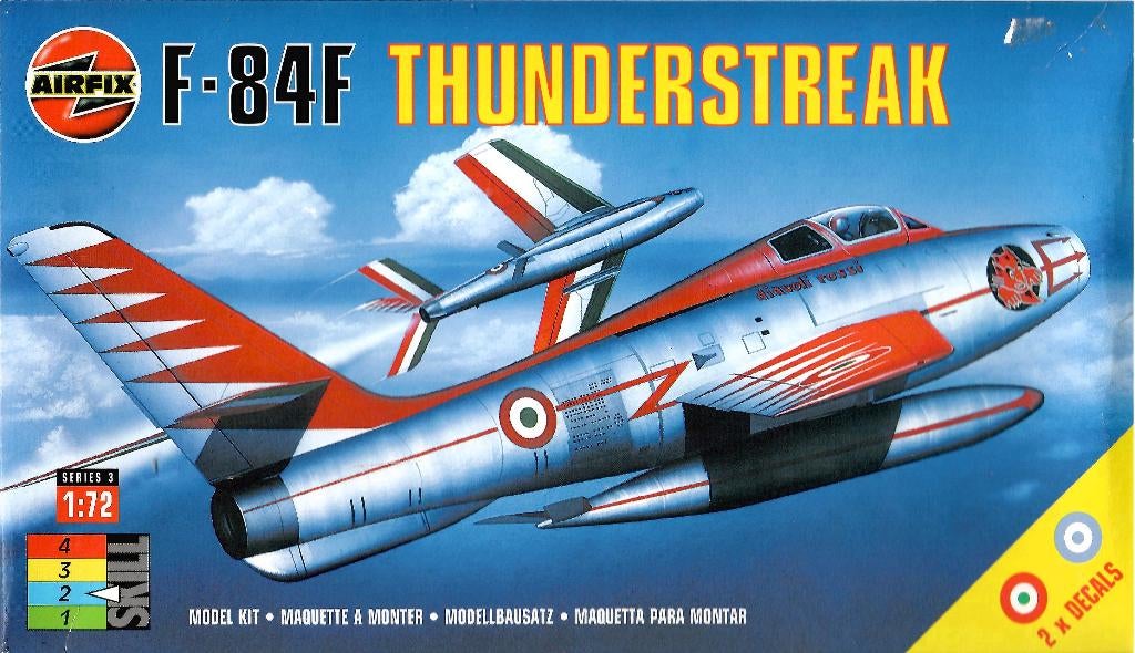 Airfix F84 F Thunderstreak -1/72, Hobby en Vrije tijd, Overige merken, 1:72 tot 1:144, Ophalen of Verzenden, Zo goed als nieuw
