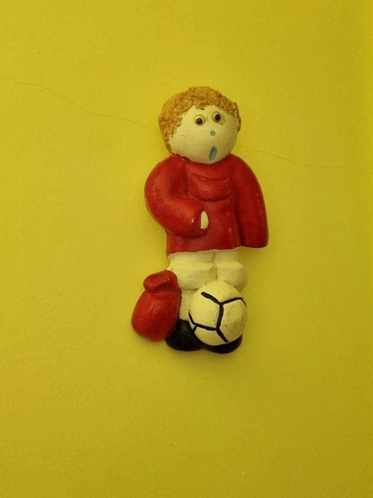 Petit garçon footballeur 18 cm, Enlèvement ou Envoi, Utilisé