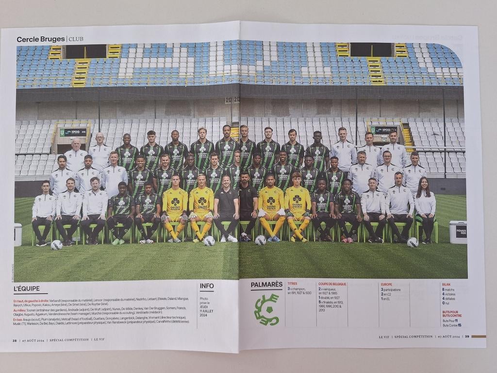 Cercle Bruges, Enlèvement, Comme neuf