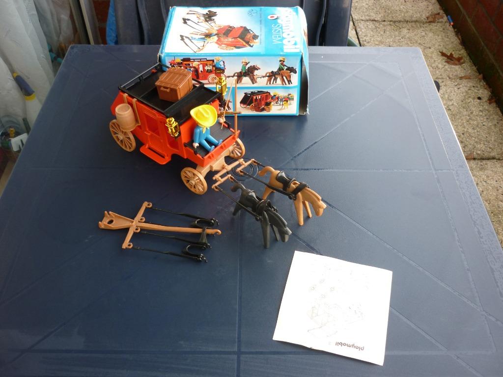 Playmobil Systeem 3245 - Postkoets + doos, Ophalen of Verzenden, Gebruikt, Complete set
