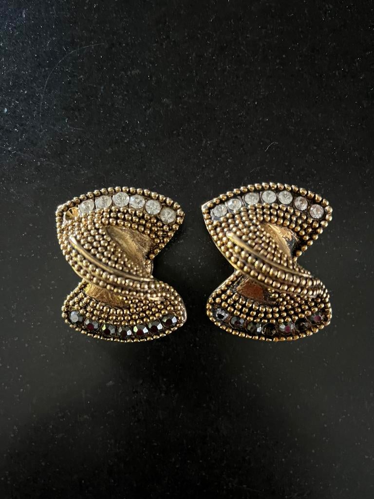 Uniek paar vintage designeroorbellen (jaren 80), Ophalen, Gebruikt
