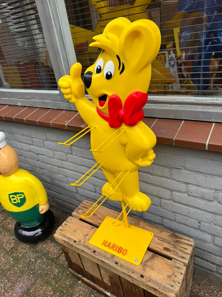 Haribo winkel reclame display vintage, Verzamelen, Ophalen of Verzenden, Gebruikt, Reclamebord