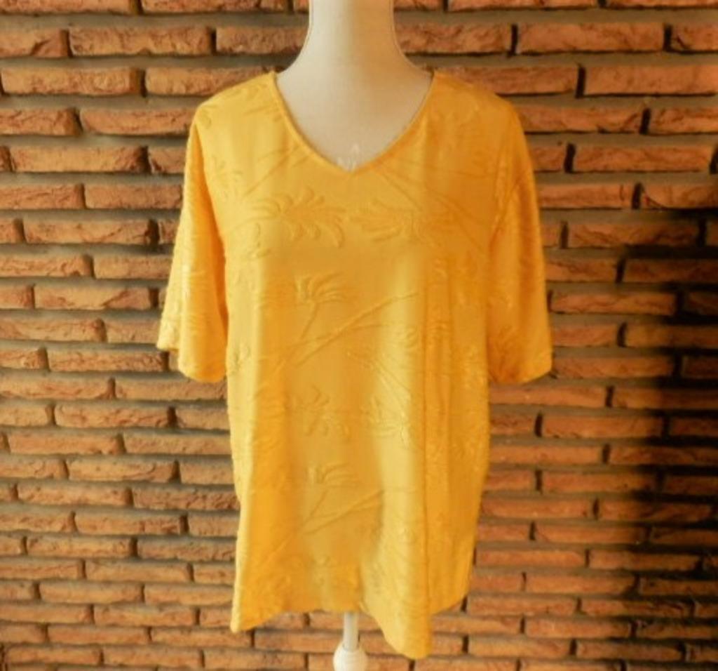 (29)- tee shirt femme t.3XL jaune - berger du nord -, Kleding | Dames, Geel, Maat 46/48 (XL) of groter, Ophalen of Verzenden, Zo goed als nieuw