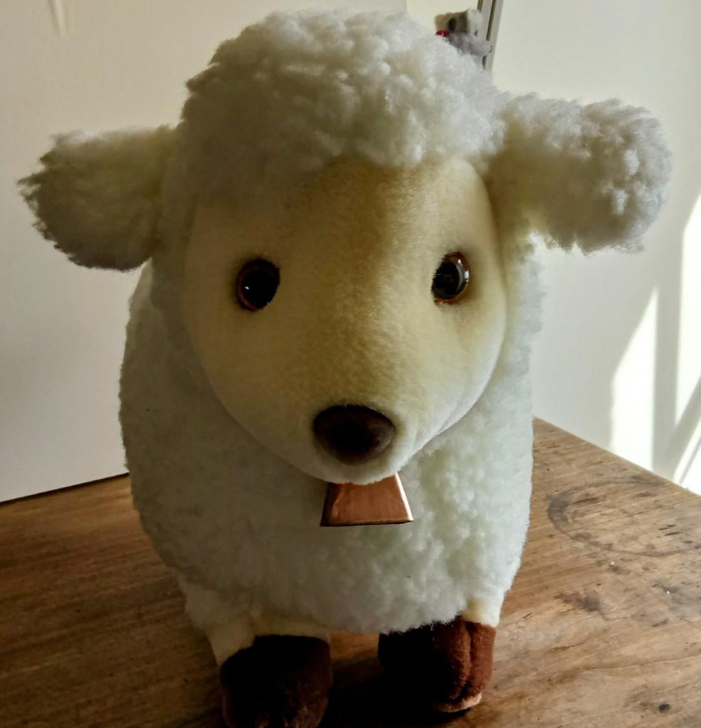 Groot pluche knuffel schaap, Ophalen of Verzenden, Zo goed als nieuw
