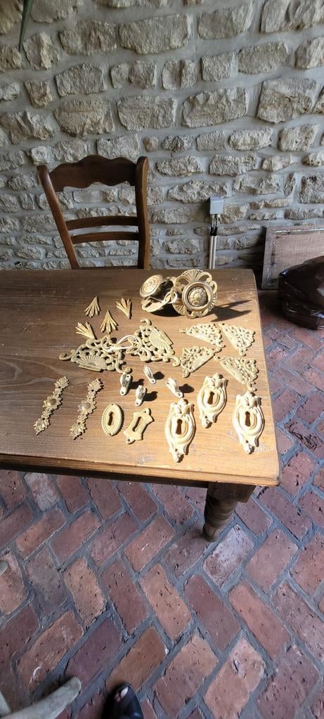 Allerlei bronzen en koperen beslag, Antiek en Kunst, Ophalen, Koper