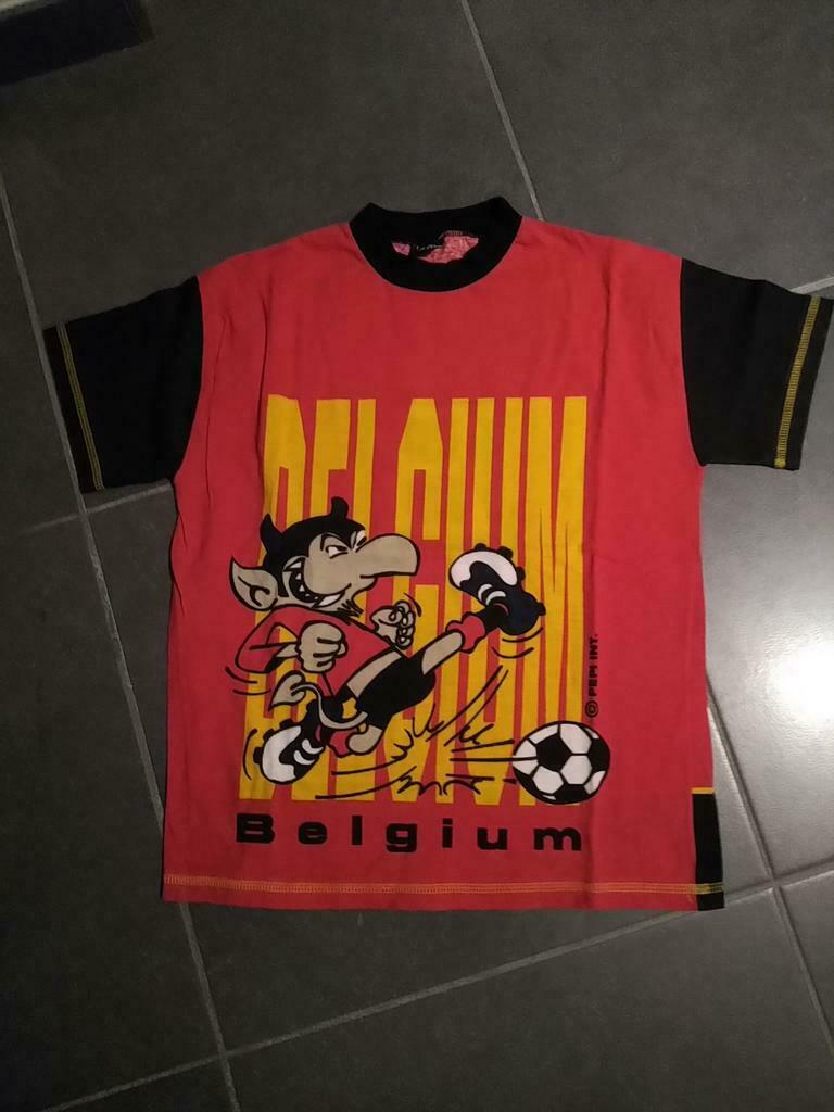 T-shirt van de rode duivels - maat 128, Kinderen en Baby's, Ophalen, Zo goed als nieuw, Jongen of Meisje, Shirt of Longsleeve