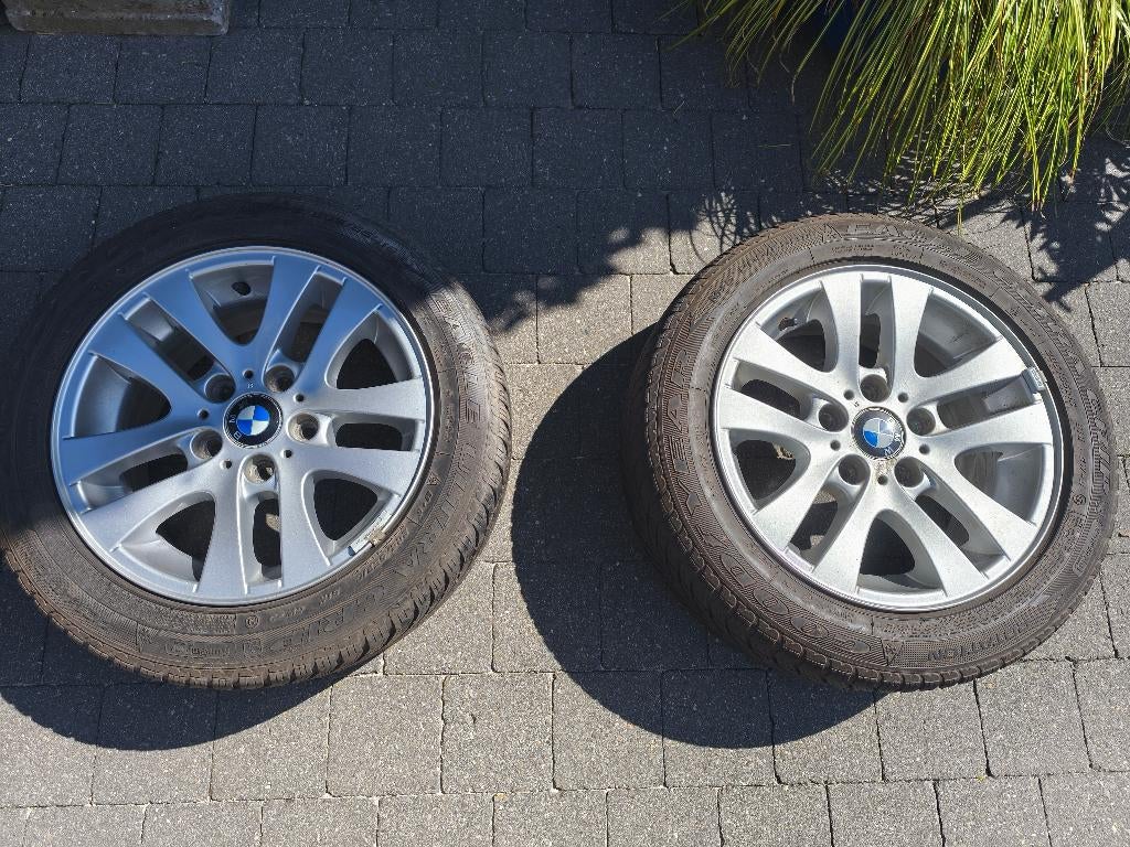 4 jantes BMW série 1 ou 3 de 16 pouces, Pneus hiver, 16 pouces, 205 mm, Enlèvement