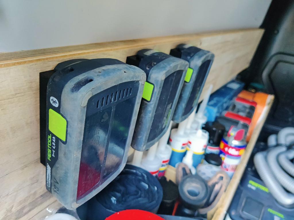 Festool / makita accu batterij houder., Doe-het-zelf en Bouw, Ophalen of Verzenden, Zo goed als nieuw