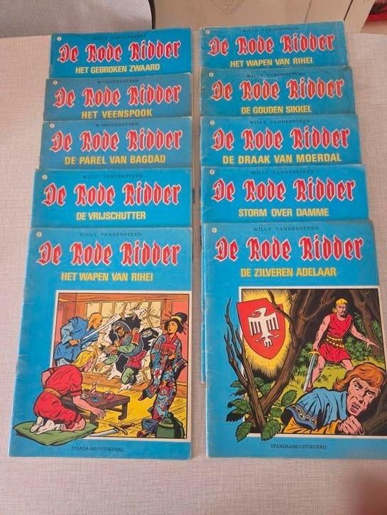 10 x Le Chevalier rouge, Plusieurs BD, Enlèvement ou Envoi, Willy Vandersteen, Comme neuf