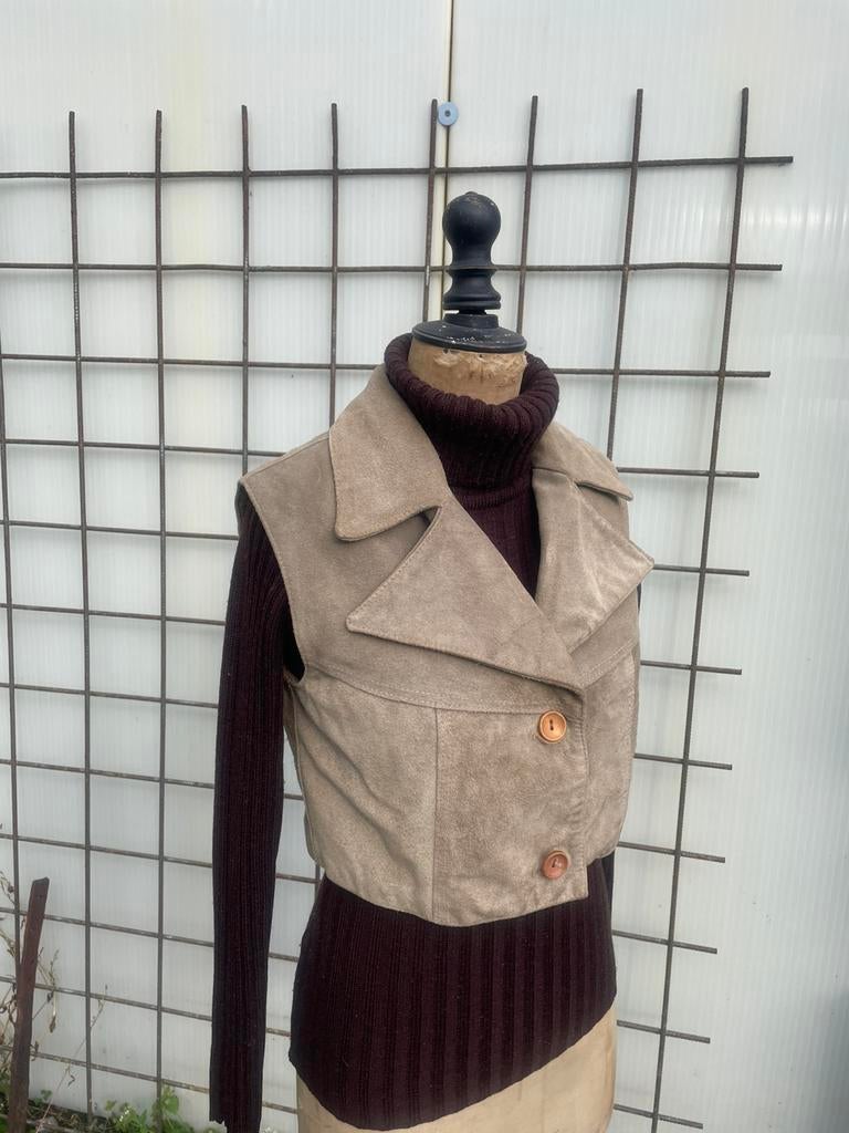 Daim vintage vestje, Beige, Ophalen of Verzenden, Jasje, Gedragen