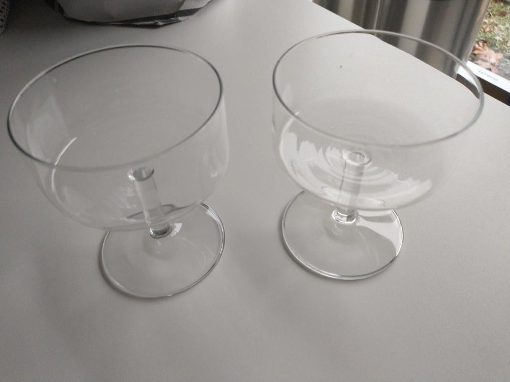 * 2 verres à cocktail, Enlèvement ou Envoi, Utilisé, Autres types