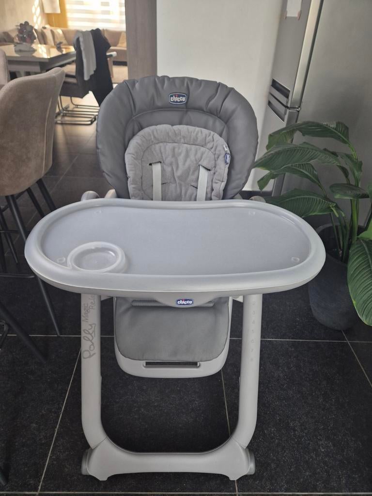 Chaise haute chicco polly magic relax graphite, Kinderen en Baby's, Ophalen
