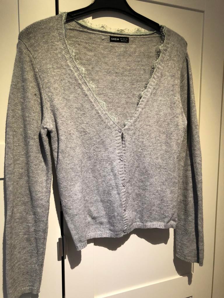 Gilet gris avec dentelle sur la poitrine, taille S, Vêtements | Femmes, Pulls & Gilets, Gris, Enlèvement ou Envoi, Taille 36 (S)