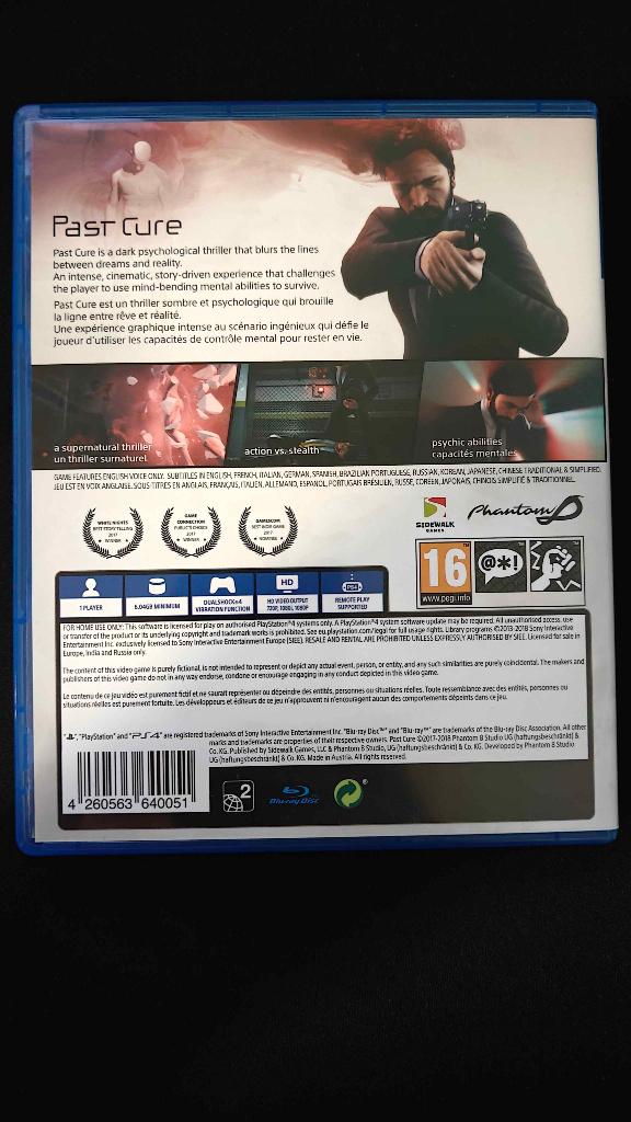 Past Cure - PS4 Games, Avontuur en Actie, Gebruikt, 1 speler, Ophalen of Verzenden