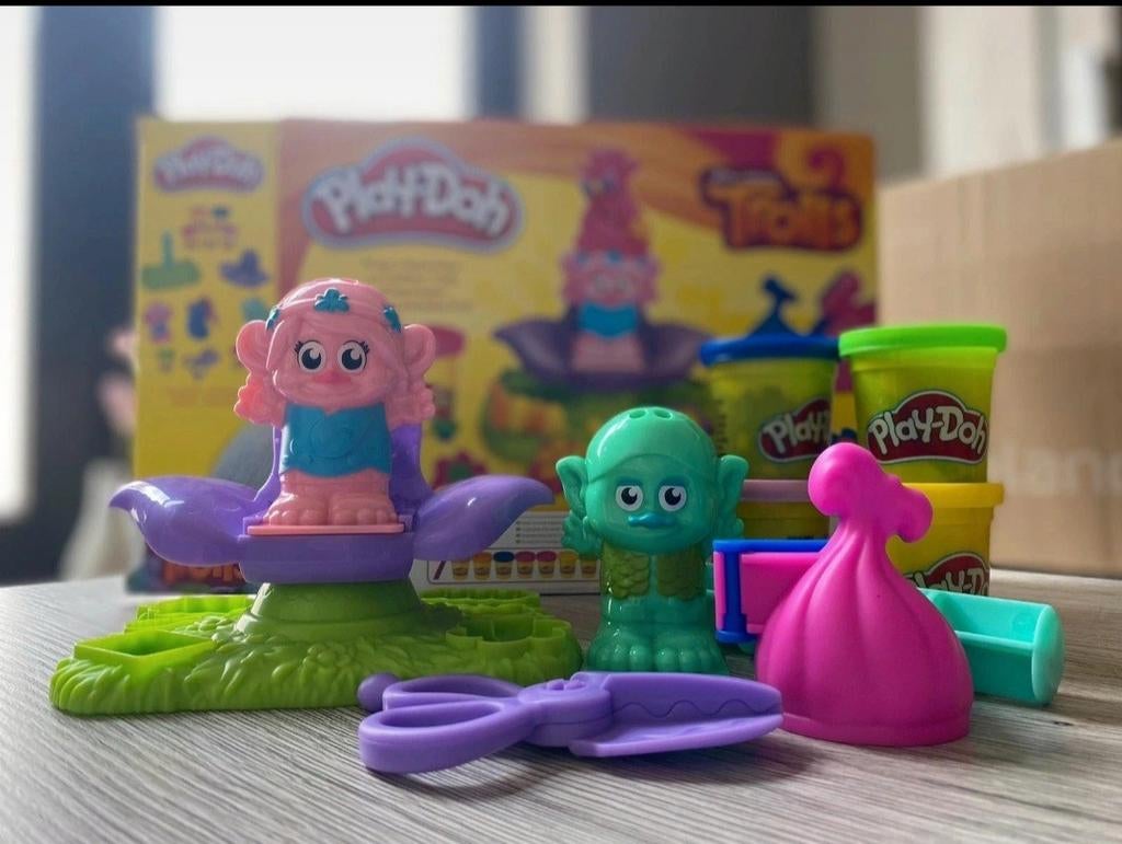 Jeu de plasticine/pâte à modeler Play Doh Les trolls, Ophalen, Gebruikt