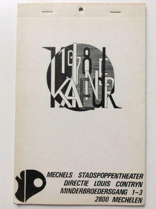Eddy Ausloos - Kalender 1978 voor Mechels stadspoppentheater, Utilisé