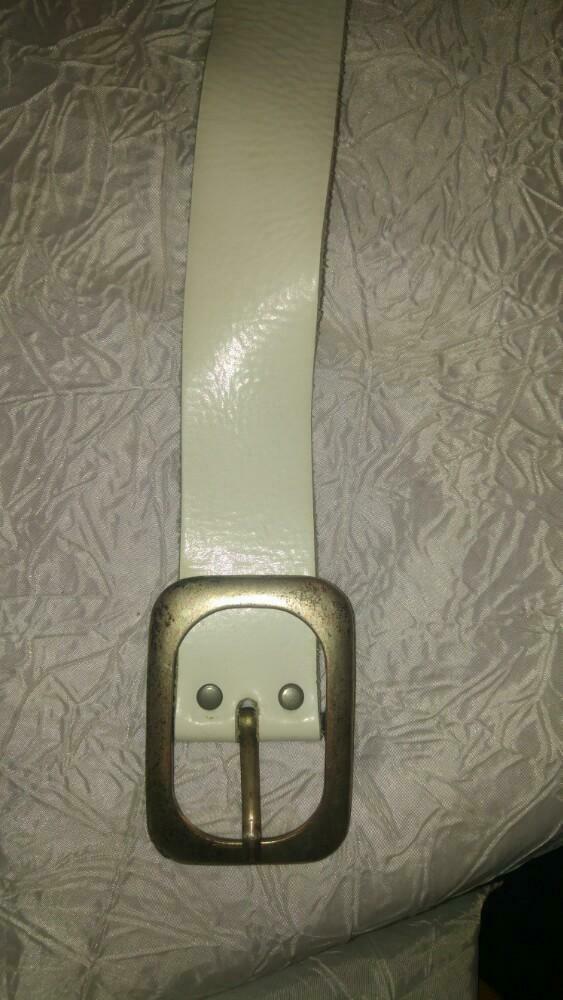 Ceinture blanche cuir bell division diesel 1m holland, Ophalen of Verzenden, Heupriem