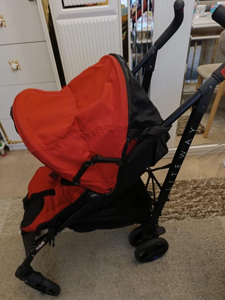 Chicco red "Liteway" wandel buggy, Ophalen, Gebruikt, Overige merken, Verstelbare rugleuning
