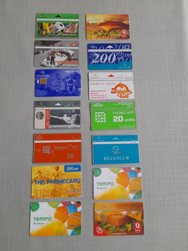 Cartes de téléphone Belgacom, Enlèvement ou Envoi