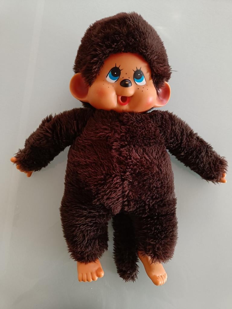 Vieux Monchhichi de 42 cm de haut., Enlèvement ou Envoi, Utilisé, Poupée