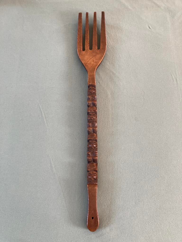 Grande fourchette en bois, Antiquités & Art, Enlèvement