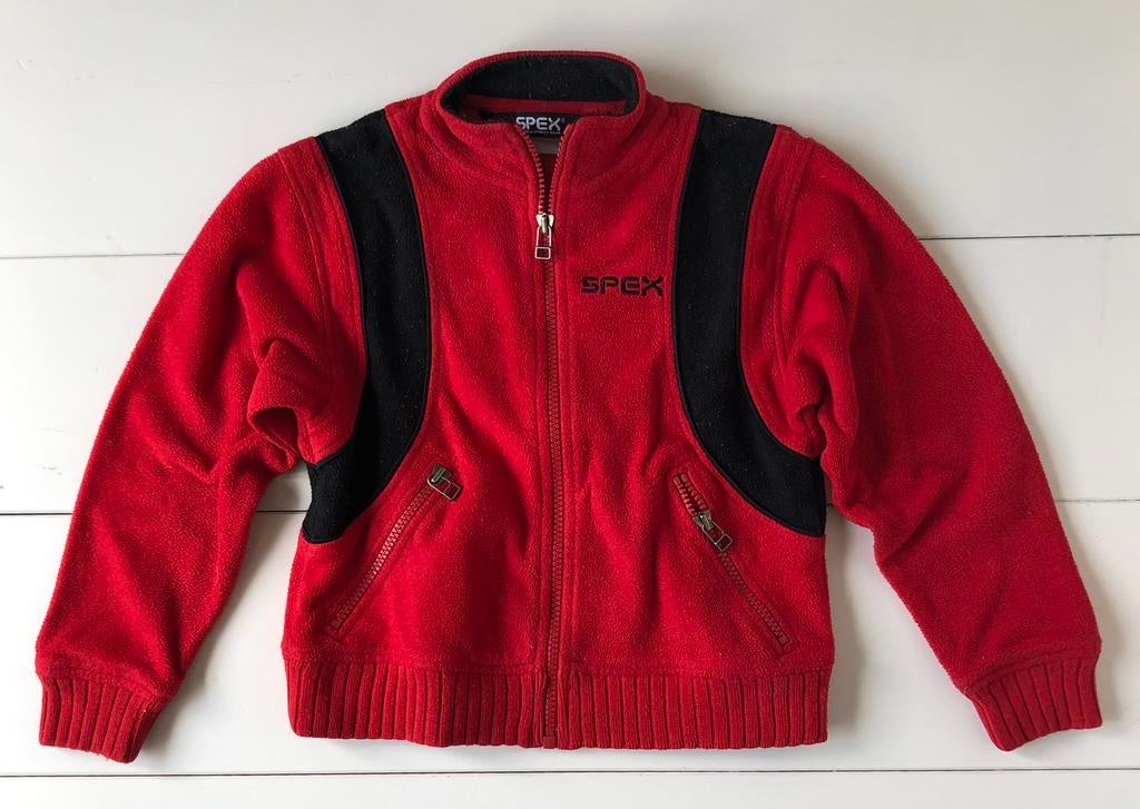 veste polaire avec fermeture éclair Spex 110 116 rouge, Garçon, Enlèvement ou Envoi, Spex, Pull ou Veste