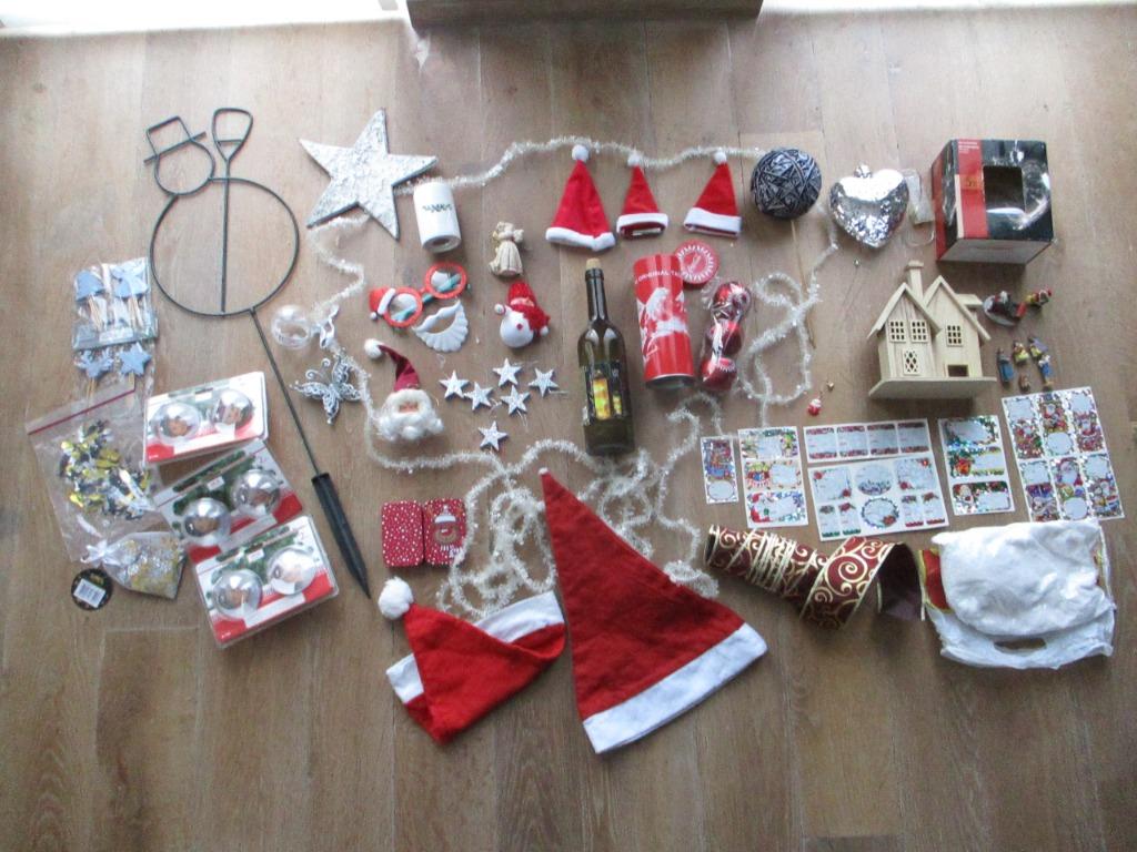 Groot lot kerstversiering, fotoballen , hartverlichting enz., Diversen, Ophalen of Verzenden, Gebruikt