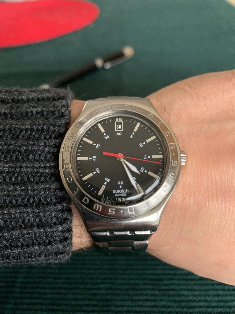 Zwitsers Swatch Irony horloge, Handtassen en Accessoires, Horloges | Heren, Ophalen of Verzenden, Zo goed als nieuw, Swatch