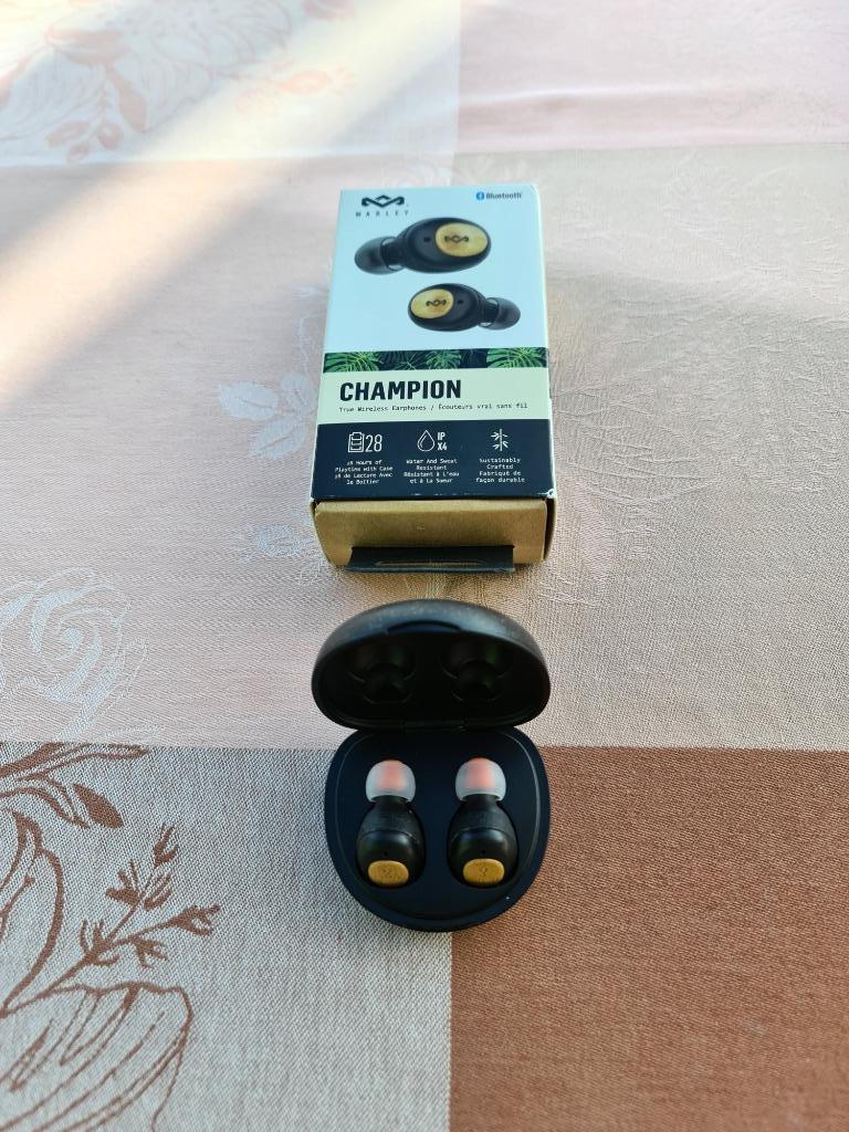 Ecouteurs Bluetooth Marley Champion, Enlèvement, Comme neuf, Intra-auriculaires (Earbuds), Bluetooth