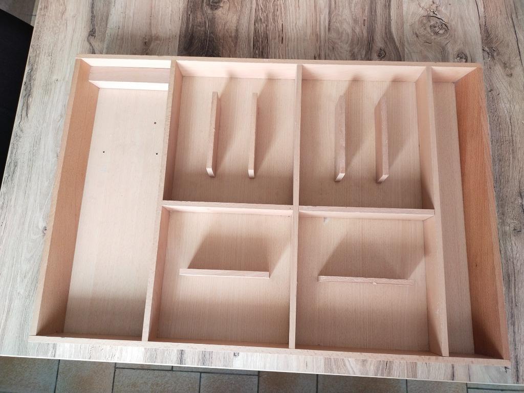 Grand range-couverts en bois (6 zones) – IKEA RATIONELL, Huis en Inrichting, Ophalen of Verzenden, Gebruikt