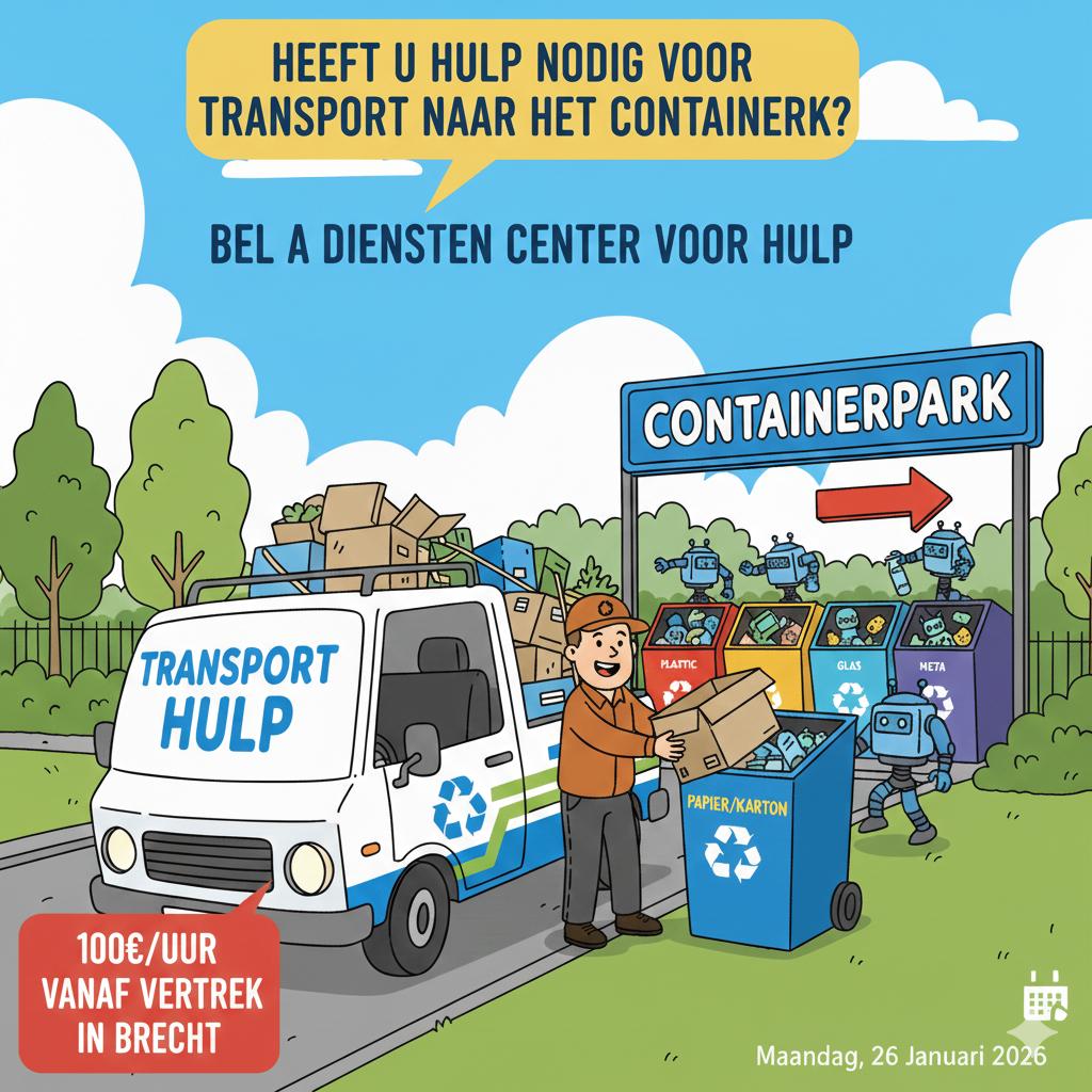Transport hulp naar containerpark nodig? Wij helpen u!, Enlèvement