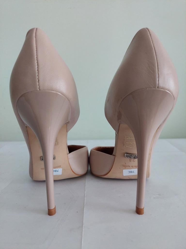 78C* BUFFALO LONDON sexy escarpins nude cuir (38), Neuf, Autres couleurs, Escarpins, Buffalo