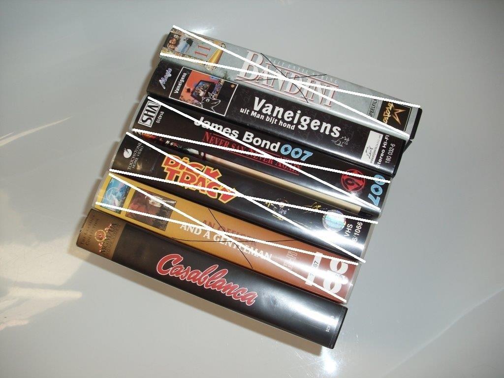 Videobanden films (18), CD & DVD, VHS | Film, Comme neuf, Enlèvement ou Envoi