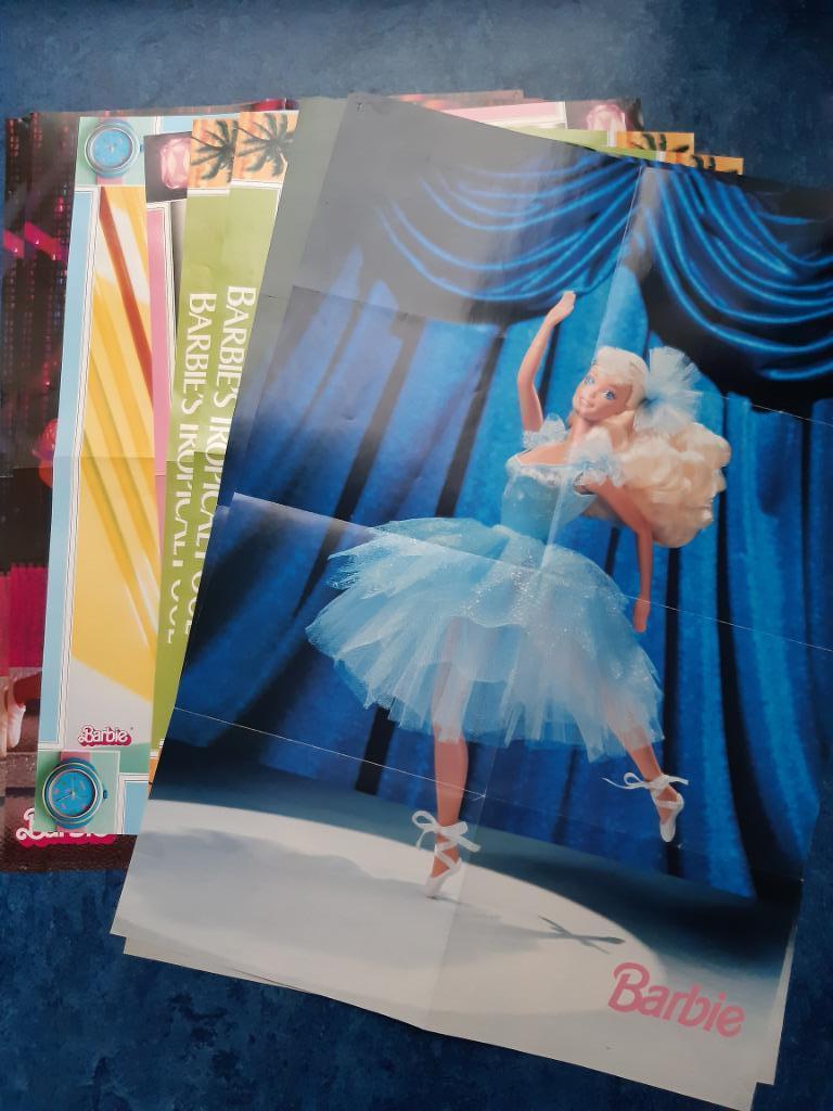 Posters Barbie, Hobby en Vrije tijd, Stickers en Plaatjes, Gebruikt, Ophalen of Verzenden