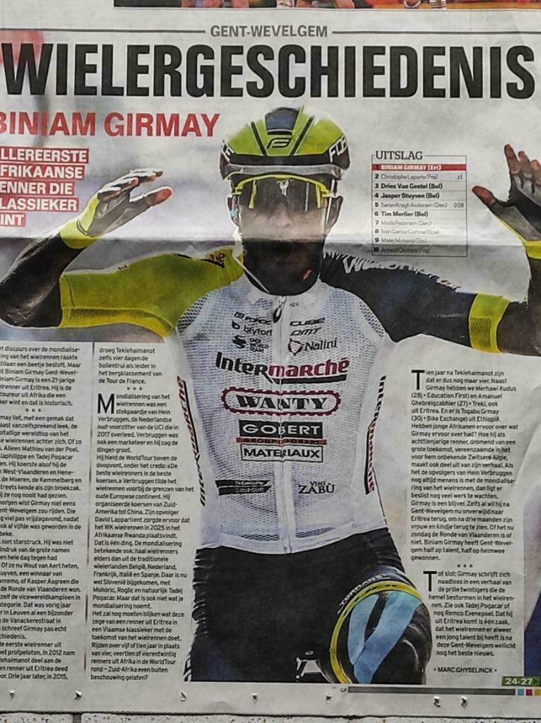 BINIAM GIRMAY Afrikaanse wielergeschiedenis in Gent-Wevelgem, Boeken, Ophalen of Verzenden, Nieuw, Sport en Vrije tijd
