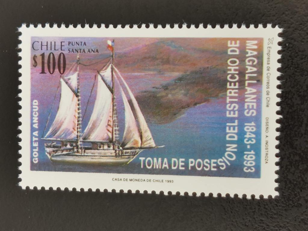 Chili 1993 - 150 jaar Chileense bezetting Straat van Magella, Ophalen of Verzenden, Postfris, Zuid-Amerika