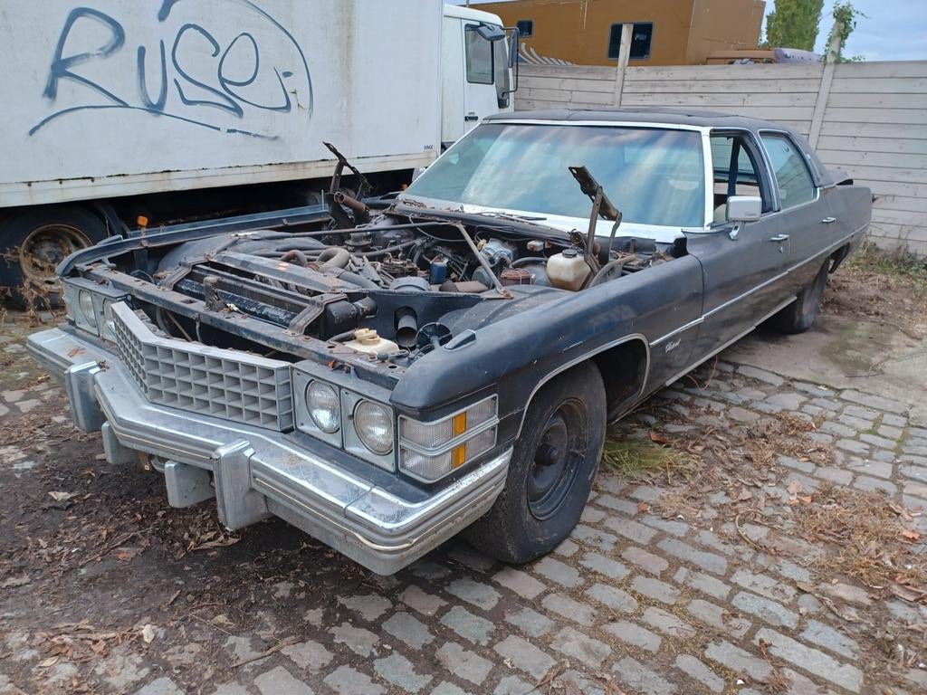 Cadillac Fleetwood 1974 in onderdelen, Ophalen, Cadillac