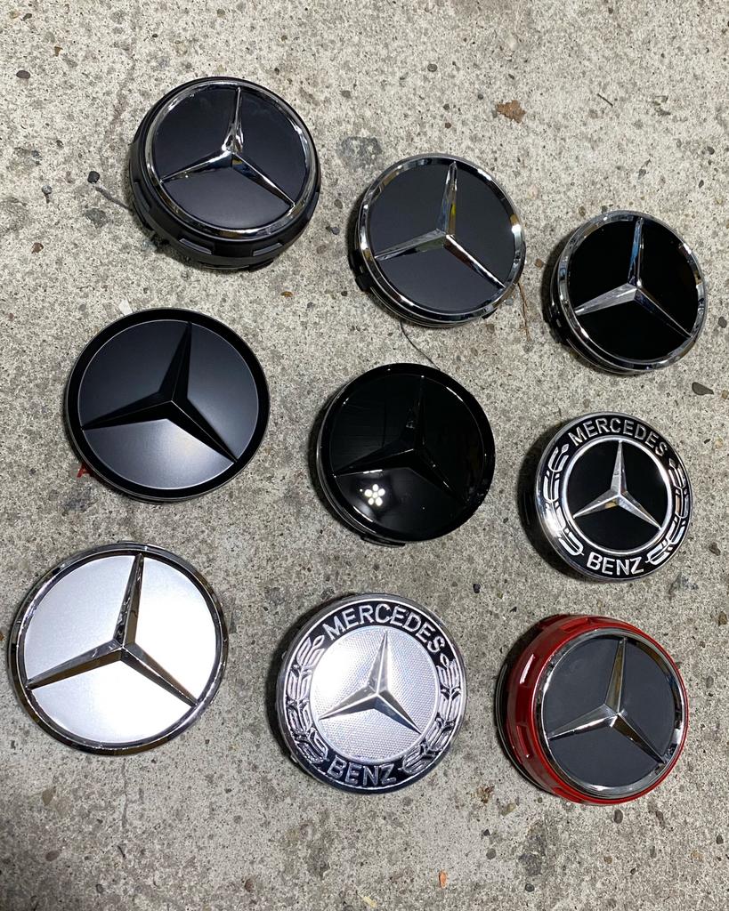 Mercedes hub cap centre de roue wheel 75mm