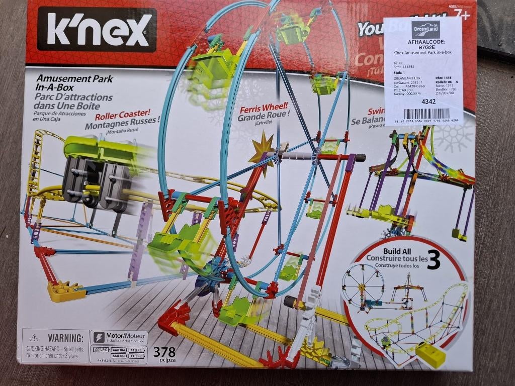 K'nex Amusement Park, Kinderen en Baby's, Ophalen of Verzenden, Zo goed als nieuw, Jongen of Meisje