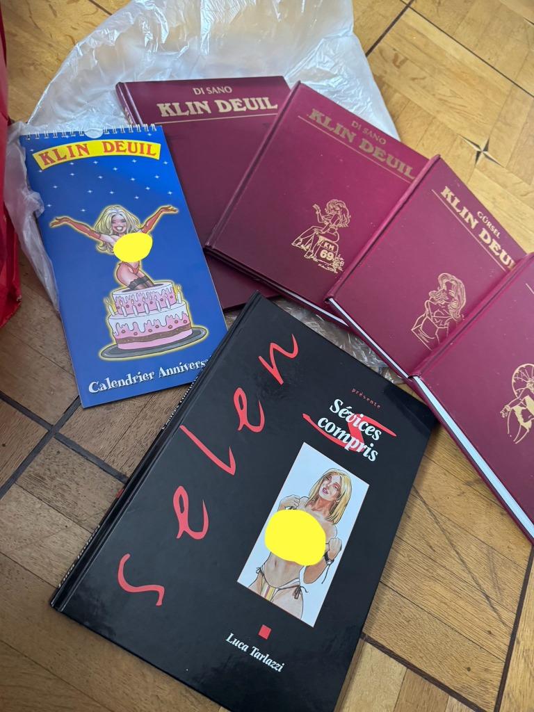 Lot de 4 klin deuil et d’un selen avec un calendrier neuf, Neuf, Plusieurs BD, Enlèvement ou Envoi, Luca tarlazzi