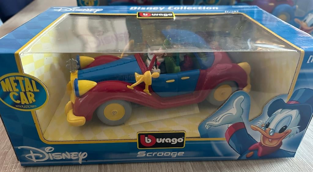 Disney Collection 1:18 metaal Burago, Verzamelen, Ophalen of Verzenden, Donald Duck, Zo goed als nieuw, Overige typen
