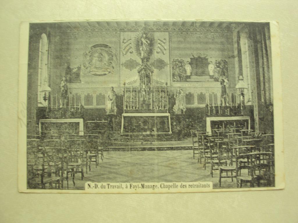 49869 - N-D DU TRAVAILN A FAYT-MANAGE - CHAPELLE DES RETRAIT, Collections, Envoi