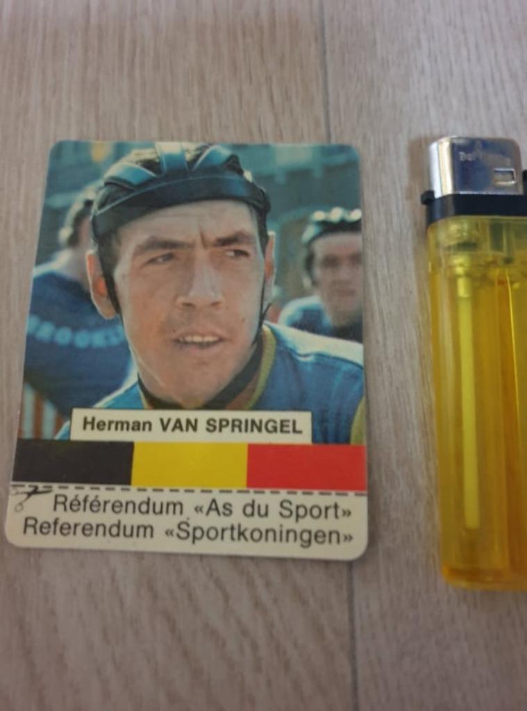 Sticker Herman Van Springel, Ophalen of Verzenden