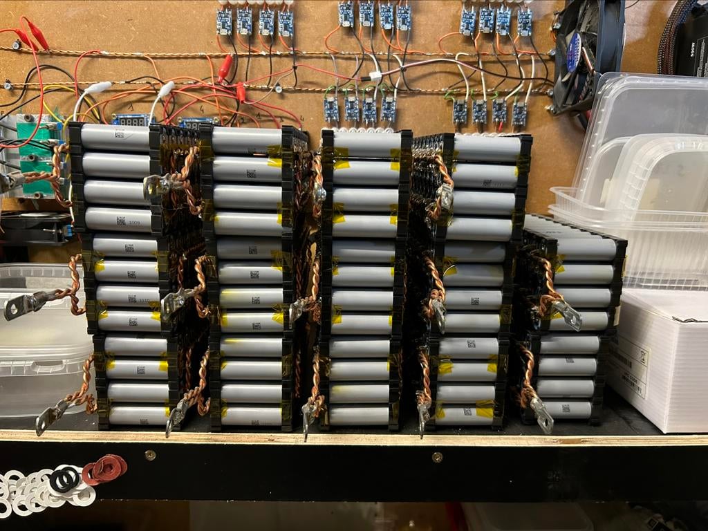 Diy powerwall  18650 14s40p 3000 mah nieuwe cellen, Enlèvement, Neuf, Autres types