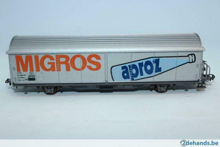 Roco 4340 B Migros koelwagen zwitserse spoorwegen SBB-CFF, Hobby en Vrije tijd, Modeltreinen | Overige schalen, Ophalen of Verzenden