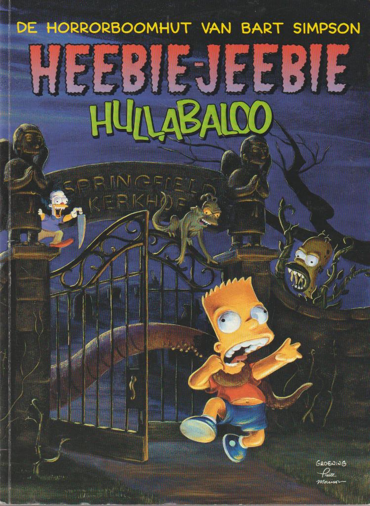 Strip - De horrorboomhut van Bart Simpson - Heebie-Jeebie Hu, Verzenden